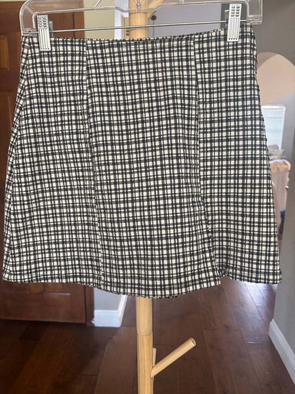 BDG Urban Outfitters Black White Gingham Mini Skirt Womens S